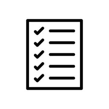 Task list thin line icon イラスト素材