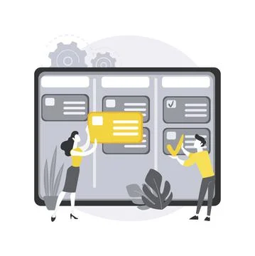 Task management abstract concept vector illustration. イラスト素材