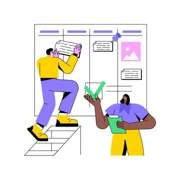 Task management abstract concept vector illustration. 스톡 일러스트