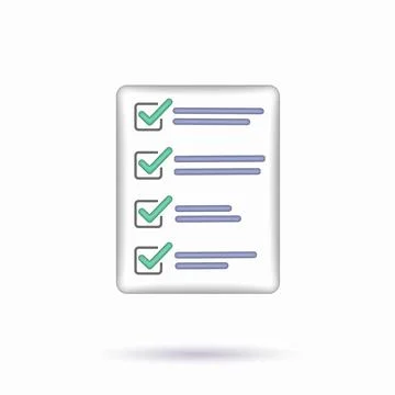 Task management check list, efficient work, project plan, assignment and exam Illustrazione stock