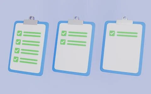 Task management check list, project plan, efficient work, fast progress Stock Illustration
