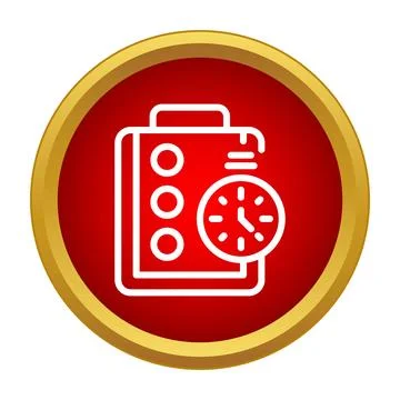 Task management checklist with a time limit deadline Stock Illustration