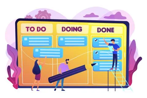 Task management concept vector illustration. 스톡 일러스트