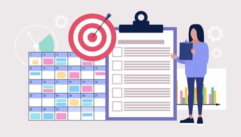 Task management, deadline Stock Illustration