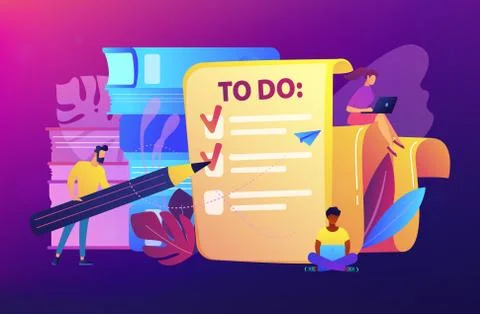 Task management it concept vector illustration 스톡 일러스트