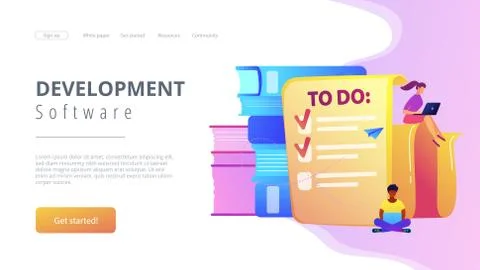 Task management it concept vector illustration Illustrazione stock