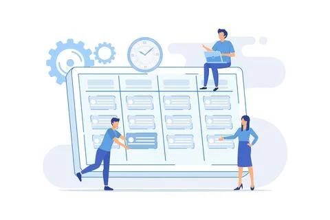 Task management Project manager tool, business software, productivity onlin.. Ilustração Stock