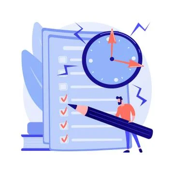 Task management vector concept metaphor Stock Illustration