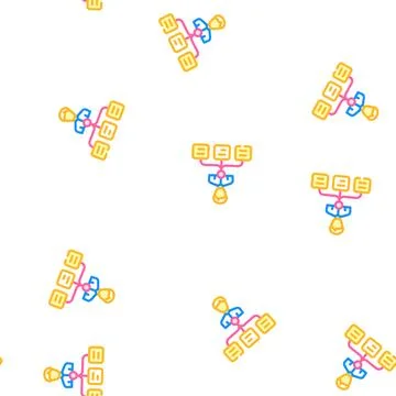 Task management vector seamless pattern Illustrazione stock