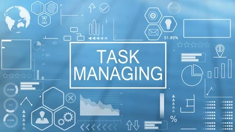Task Managing, Animated Typography Stock Footage 116358874