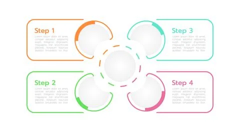 Task managing infographic chart design template Stock Illustration