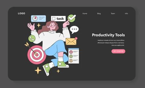 Task mastery concept. Flat vector illustration. Illustrazione stock