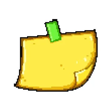 Task pinned paper notes pixel art vector illustration Illustrazione stock