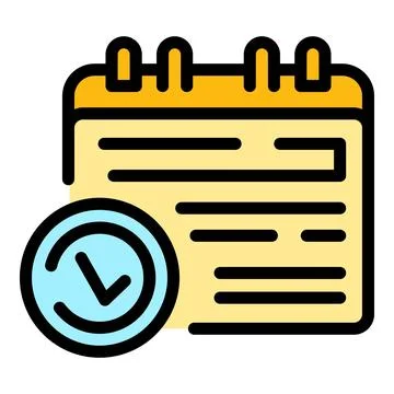 Task schedule approved calendar icon vector flat イラスト素材