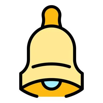 Task schedule bell icon vector flat Illustrazione stock