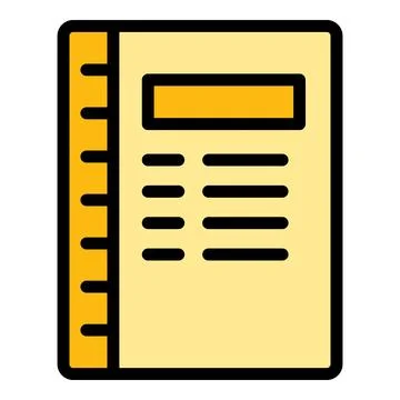 Task schedule notebook icon vector flat イラスト素材