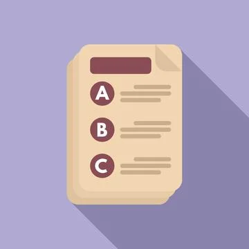 Task schedule paper icon flat vector. Event time イラスト素材