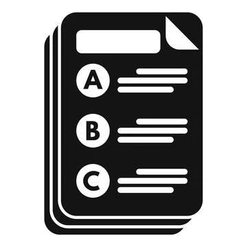 Task schedule paper icon simple vector. Event time Illustrazione stock