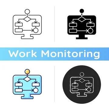 Task schemes icon Illustrazione stock