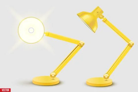 Task table desk lamp 스톡 일러스트