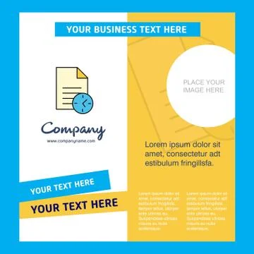 Task on time  Company Brochure Template. Vector Busienss Template イラスト素材