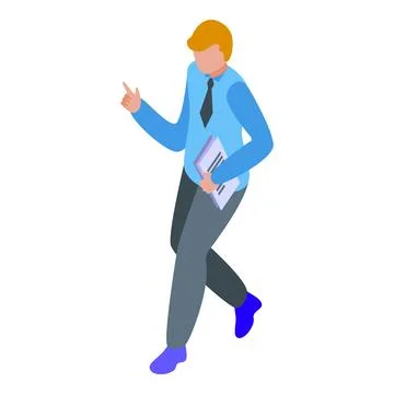 Task tired worker icon isometric vector. Busy career イラスト素材