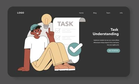 Task Understanding concept. Vector illustration. イラスト素材