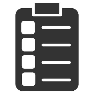 Tasks Flat Vector Icon 库存插图