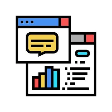 Tasks hierarchy digital processing color icon vector illustration Stock Illustration