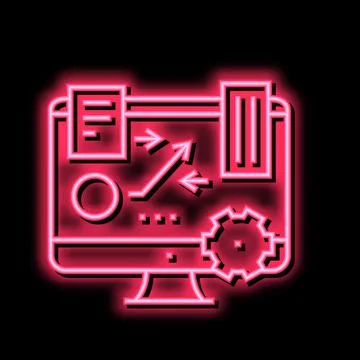 Tasks planning color icon vector illustration sign 스톡 일러스트