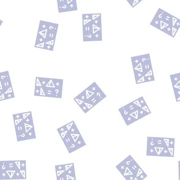 Tasks with shapes glyph vector seamless pattern Stock Illustration