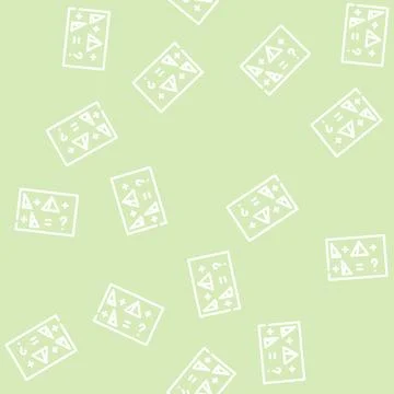 Tasks with shapes line vector seamless pattern 스톡 일러스트