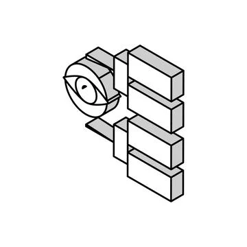 Tasks vision isometric icon vector illustration イラスト素材