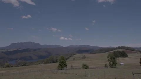 Tasmania landscape with Mountain Stock Footage 91712422