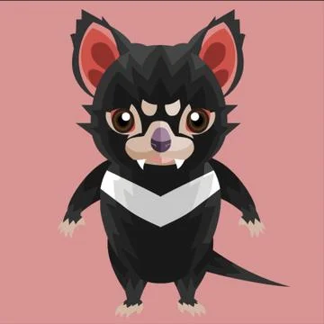 Tasmanian Devil Character Illustrazione stock