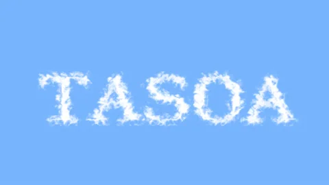 Tasoa cloud text effect sky isolated background Stock Footage 138721898