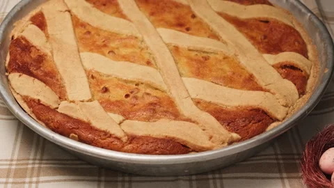 Taste of Easter: The Magic of the Neapolitan Pastiera Stock Footage 270322116