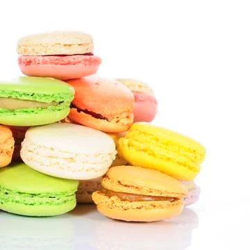 Tasted macaroons Foto stock