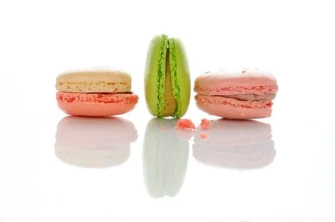Tasted macaroons Stock Photos
