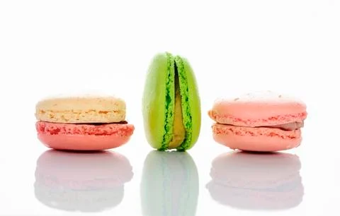 Tasted macaroons Stock Photos