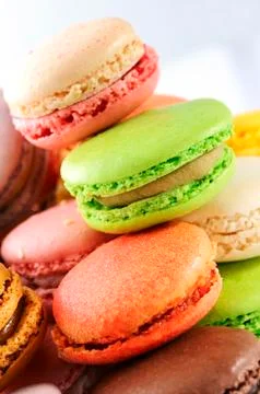 Tasted macaroons Foto stock