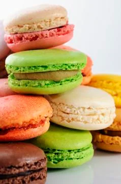 Tasted macaroons Stock Photos