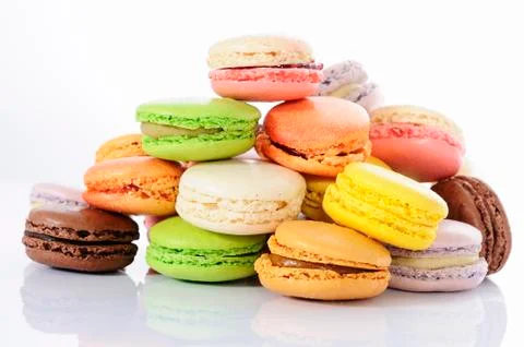 Tasted macaroons Foto stock