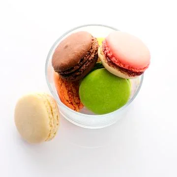 Tasted macaroons Foto stock