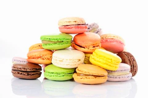 Tasted macaroons Foto stock