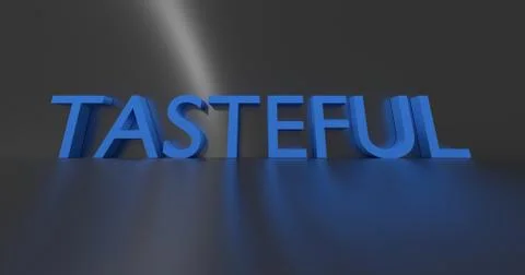 Tasteful Word Stock Illustration