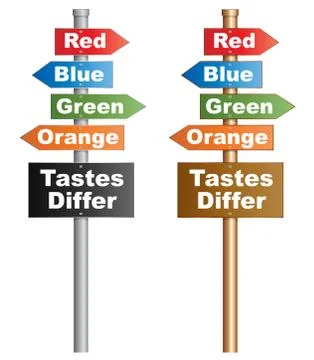 Tastes differ Ilustración de archivo