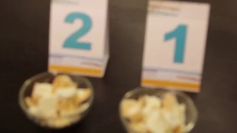 Tasting different types of ice cream Stock Footage 74504148