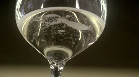 Tasting a glass of champagne Stock Footage 34642234