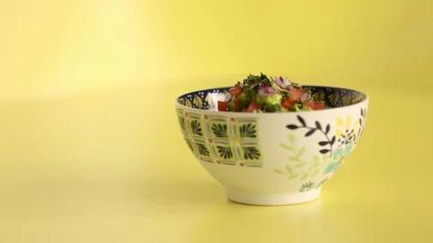 Tasting guacamole 2 Stock Footage 132180899